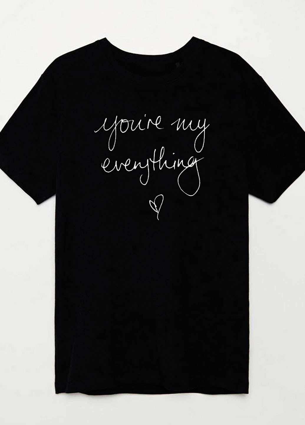 Черная футболка мужская черная you're my everything Love&Live