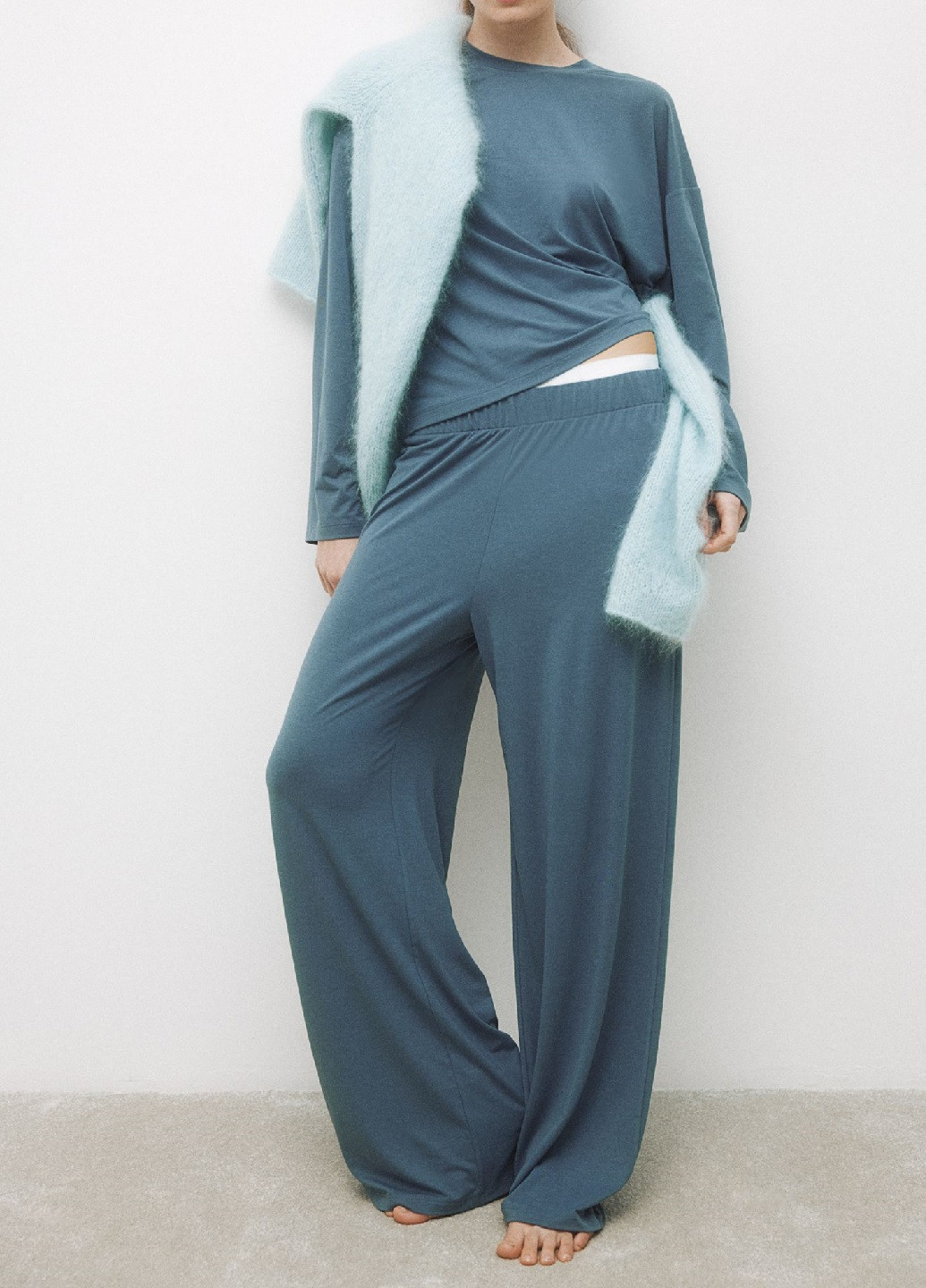 Сіро-синя всесезон піжама H&M