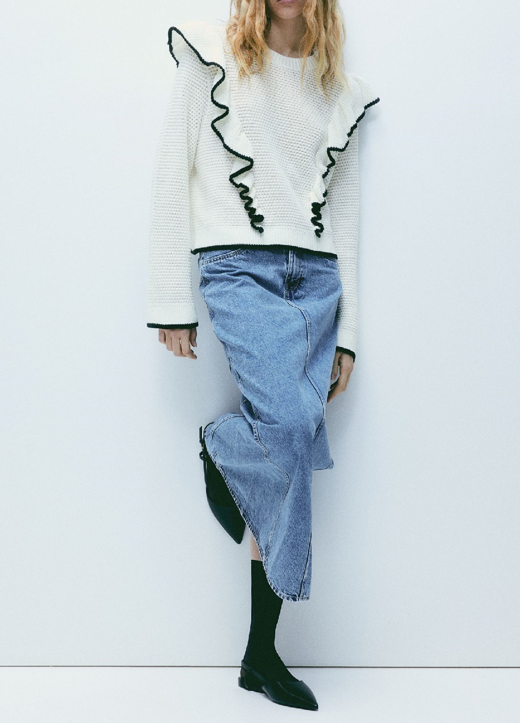 Молочний демісезонний светр H&M