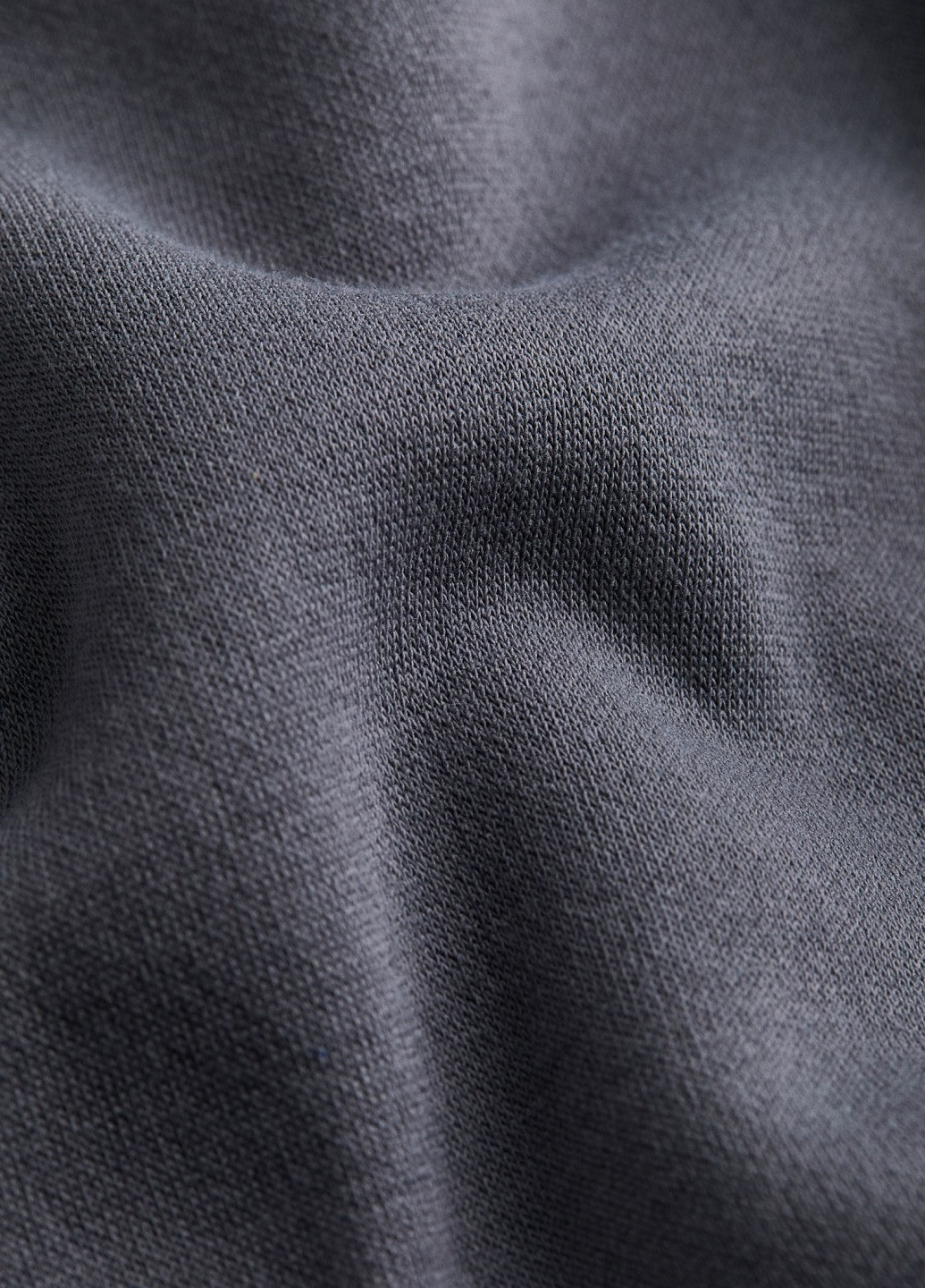 Свитшот H&M - крой однотонный темно-серый кэжуал - (276711815)