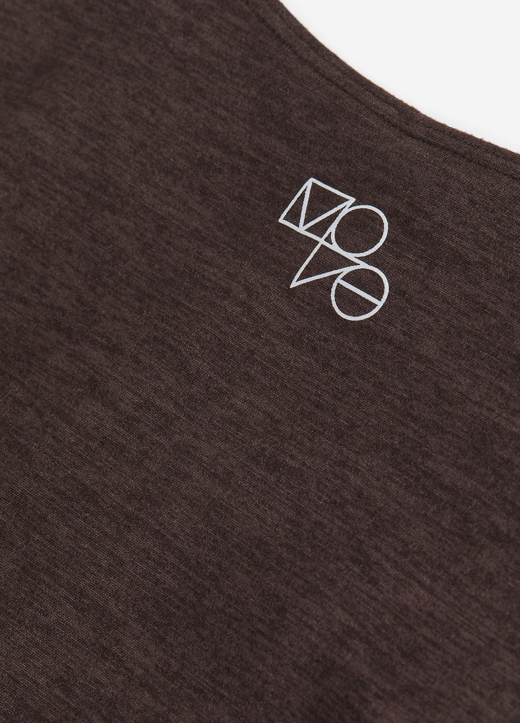 Темно-коричневая летняя футболка H&M