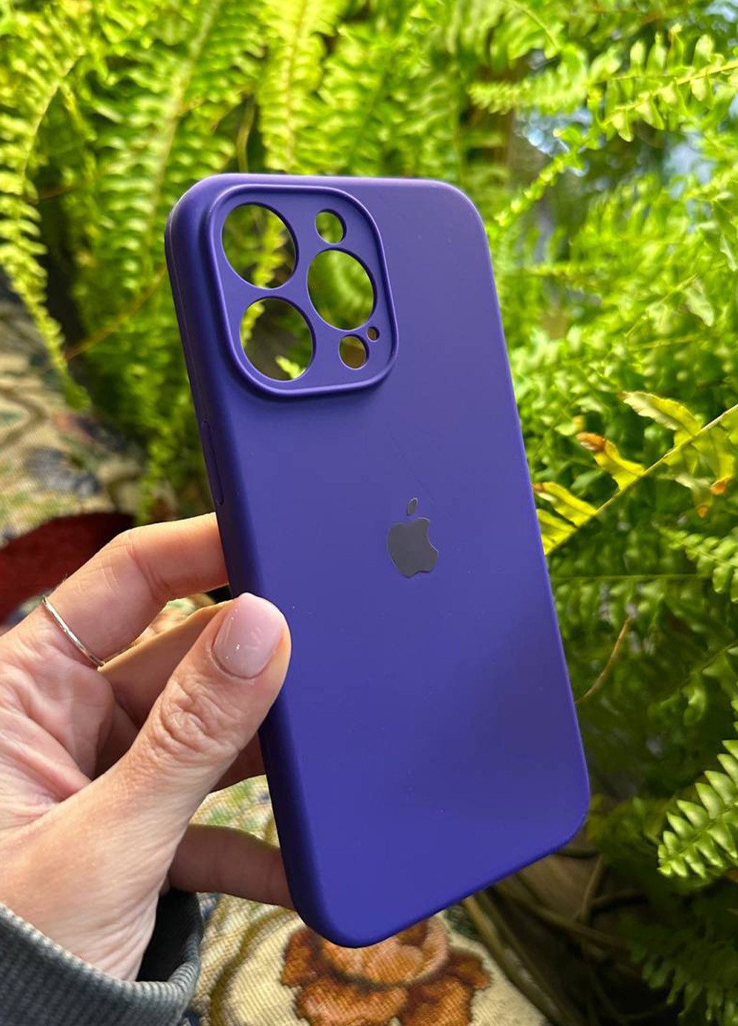 Чехол Silicone Case c квадратными бортиками для iPhone 15 Pro Max Ultra Violet No Brand (276973053)