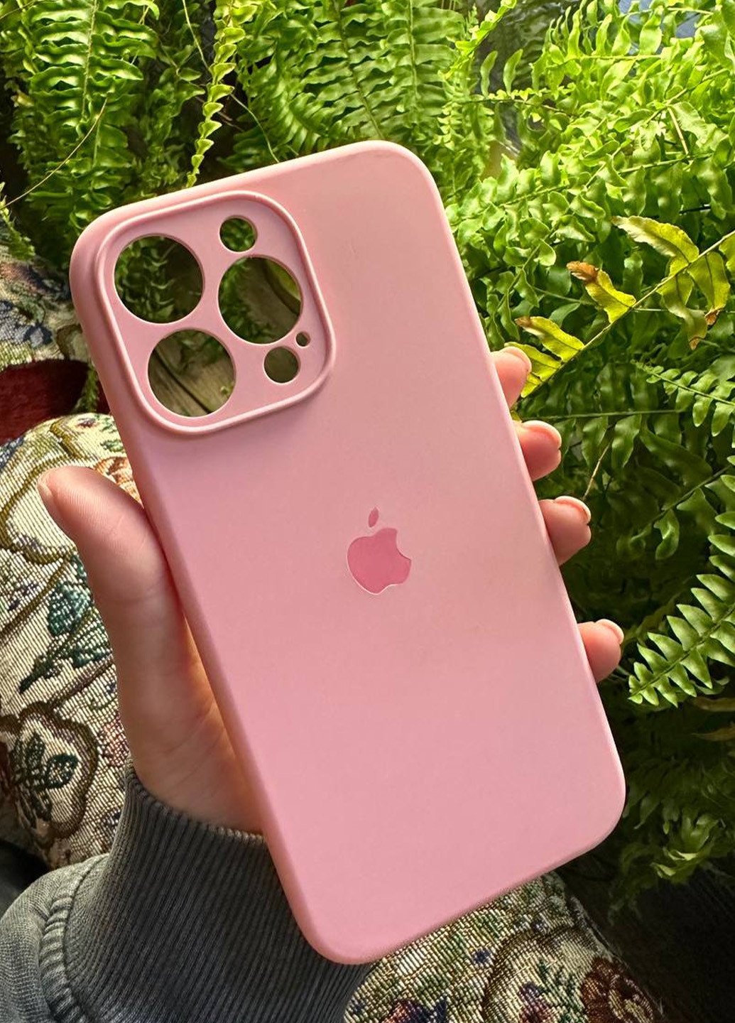 Чехол Silicone Case c квадратными бортиками для iPhone 14 Pro Cotton Candy No Brand (276973023)