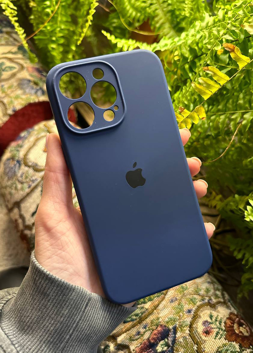 Чехол Silicone Case c квадратными бортиками для iPhone 11 Pro Deep Navy No Brand (276973155)