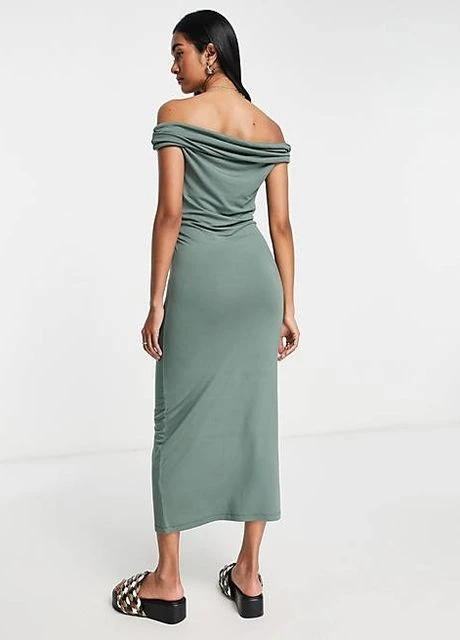 Оливковое (хаки) платье Asos