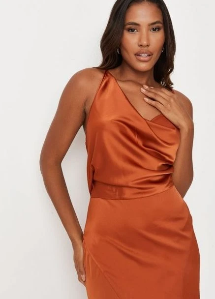 Коричневое платье Missguided