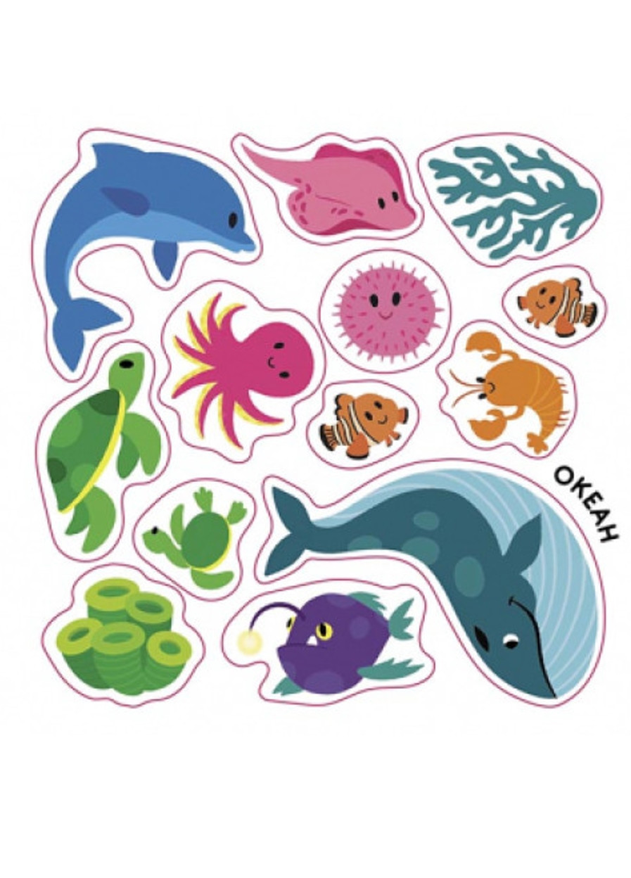 Альбомчик-наклейка: Кто живет в воде? Озеро. Река. Море. Океан 9786170967794 РАНОК (276774015)