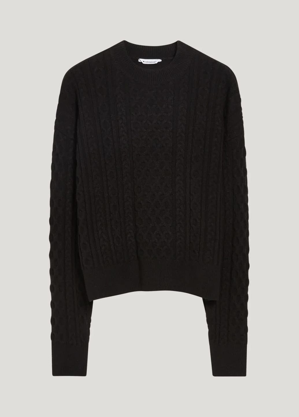 Черный демисезонный укороченый свитер C&A