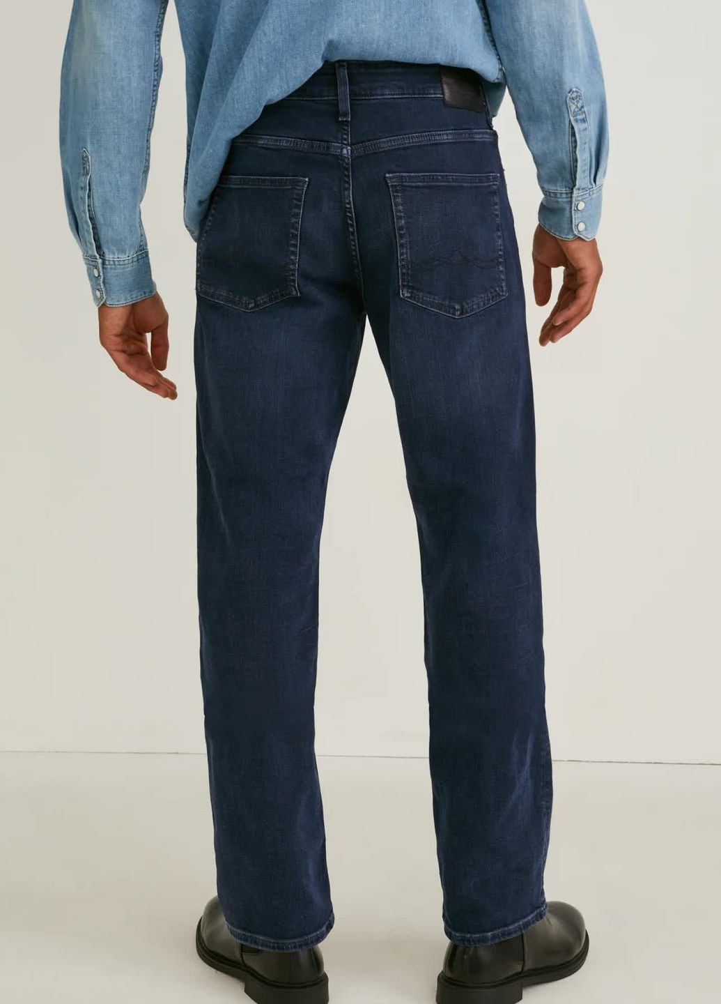 Синие демисезонные джинсы regular C&A
