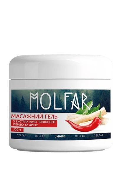 Массажный гель с экстрактом красного перца и хрена "Double effect" J'erelia (276986093)