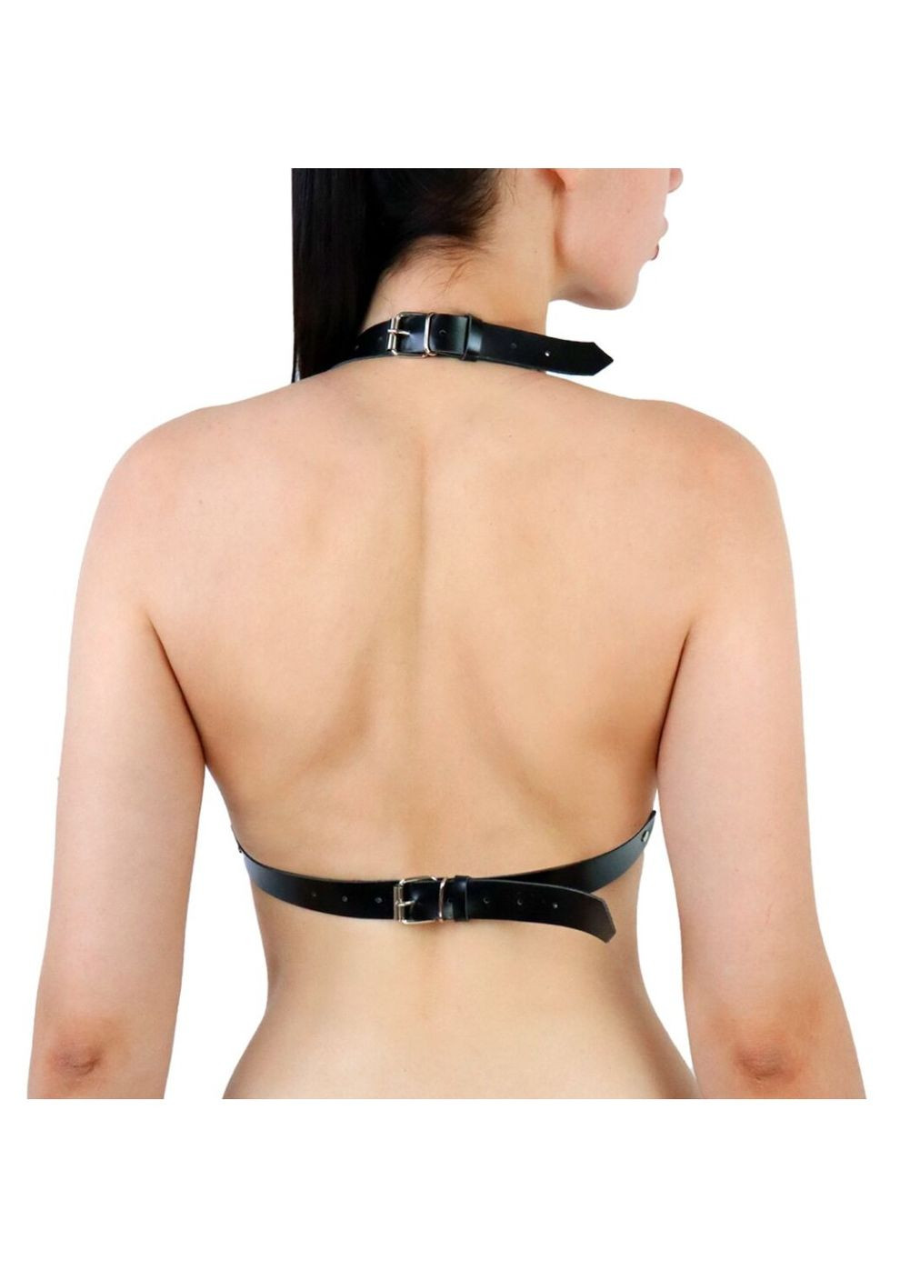 Портупея женская с шипами - Demia Leather harness, Черная XS-M Art of Sex (276776210)