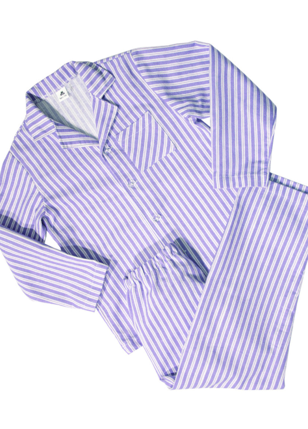 Голубая всесезон пижама детская фланель д-125 рубашка + брюки Ярослав