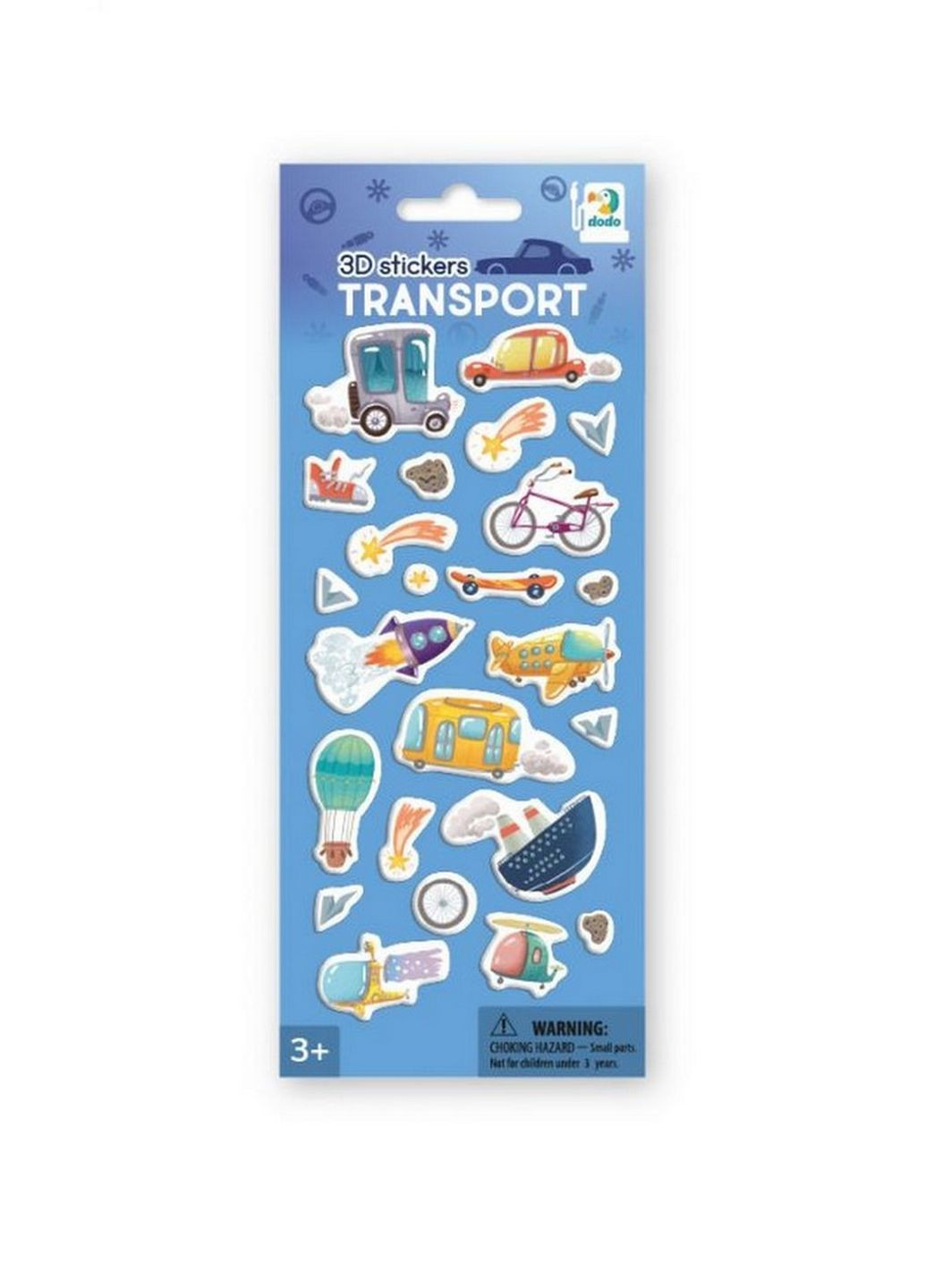 Набір 3D-наклейок "Транспорт" DoDo 300847 DoDo Toys (276776694)