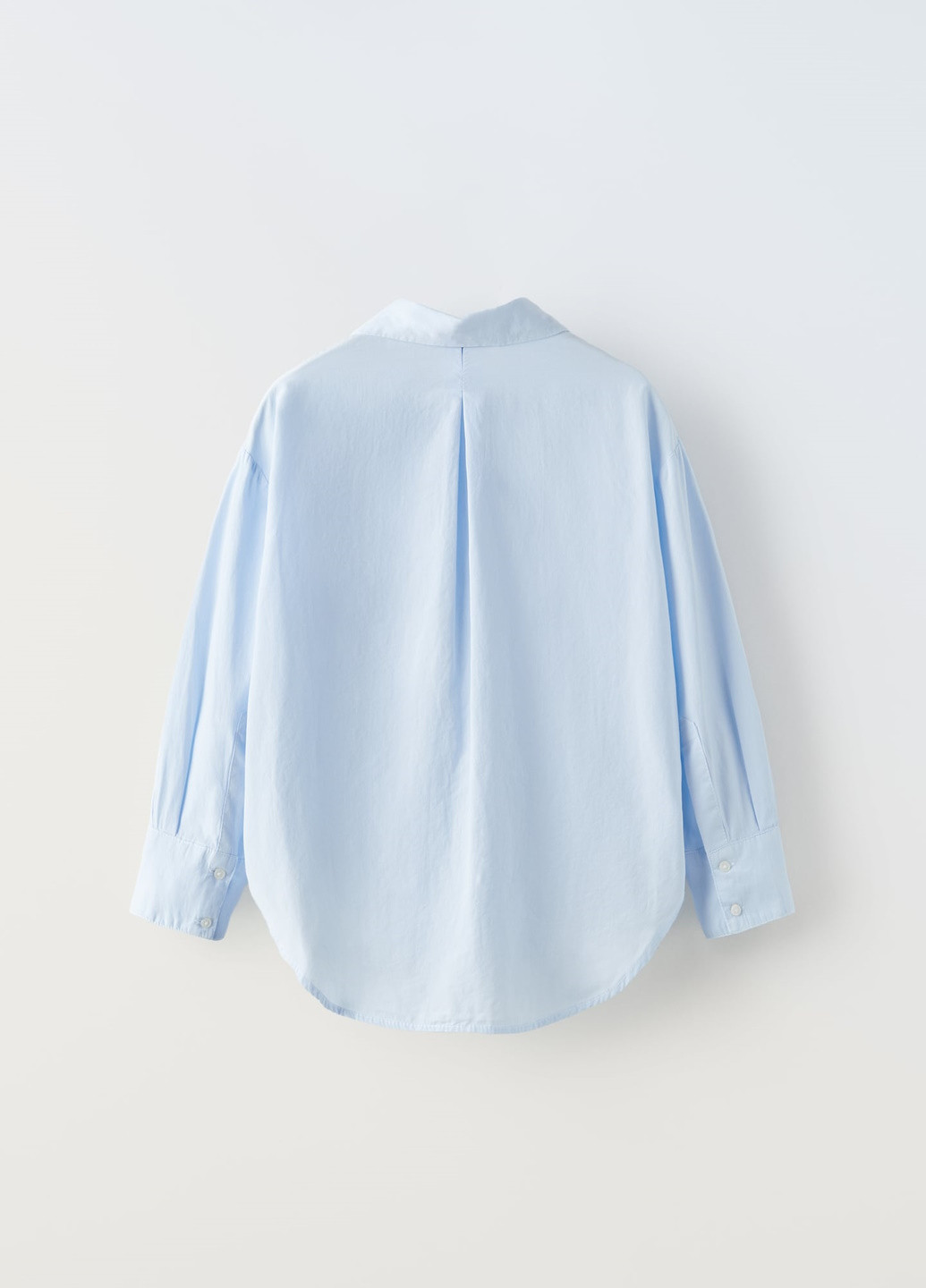 Голубой праздничный рубашка однотонная Zara