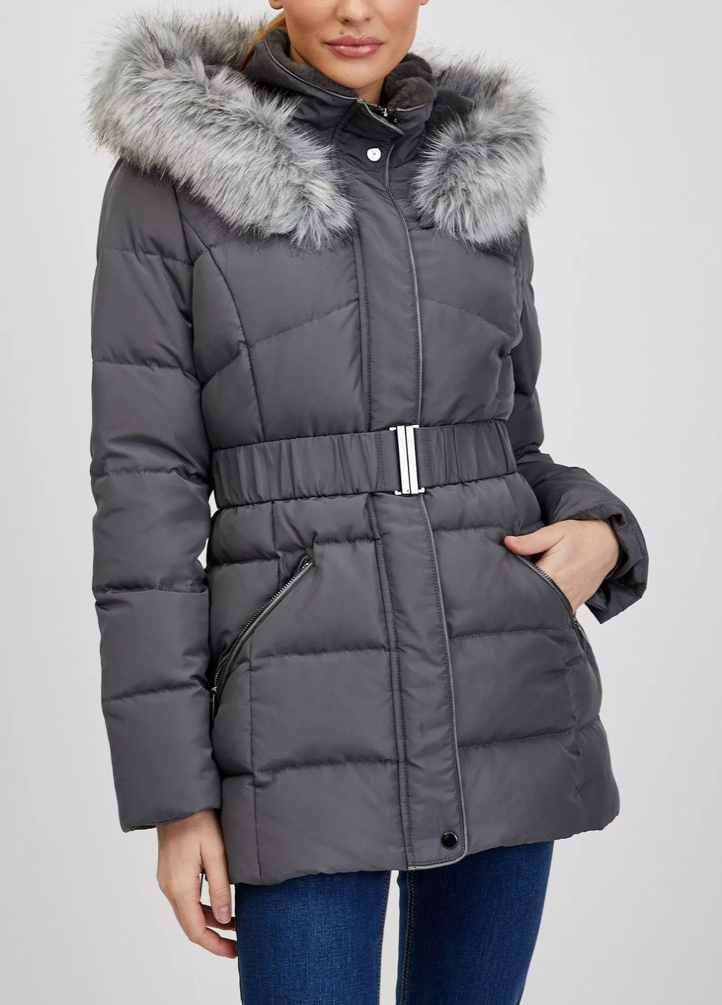 Темно-серая зимняя куртка Orsay