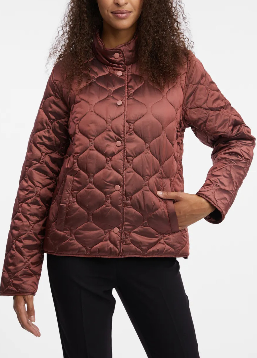 Рожево-коричнева демісезонна куртка Orsay