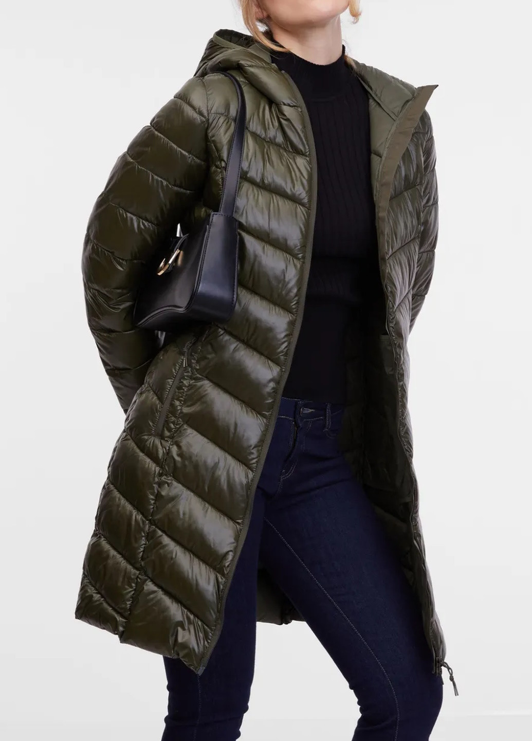 Оливкова (хакі) зимня куртка Orsay