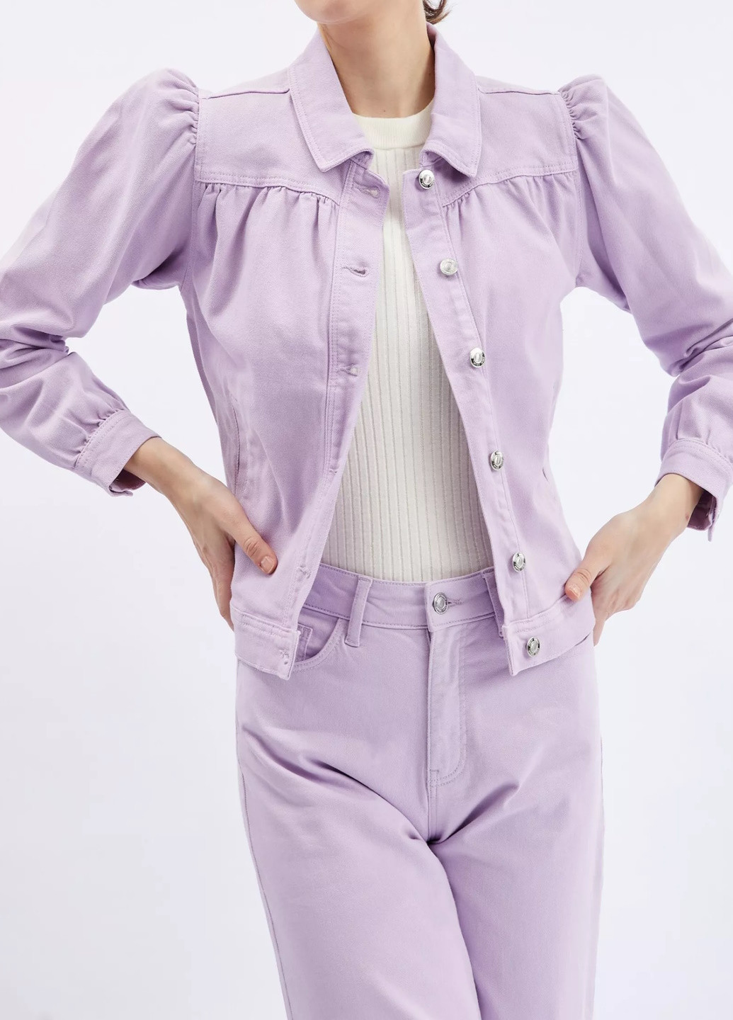 Світло-фіолетова демісезонна куртка Orsay