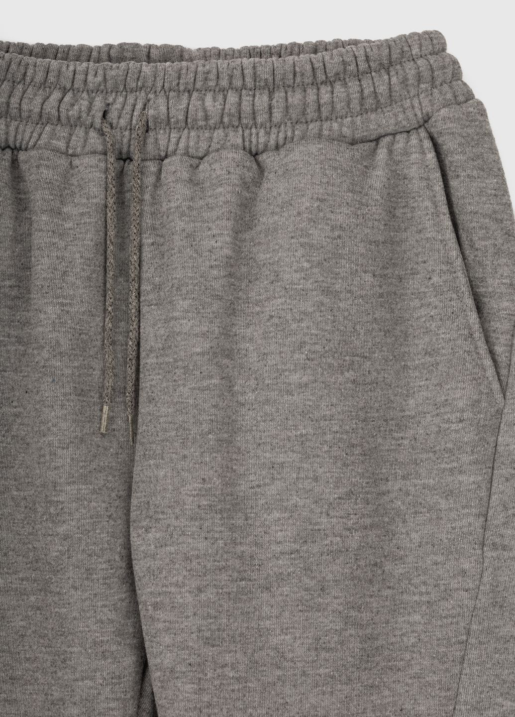 Темно-серые спортивные зимние брюки No Brand