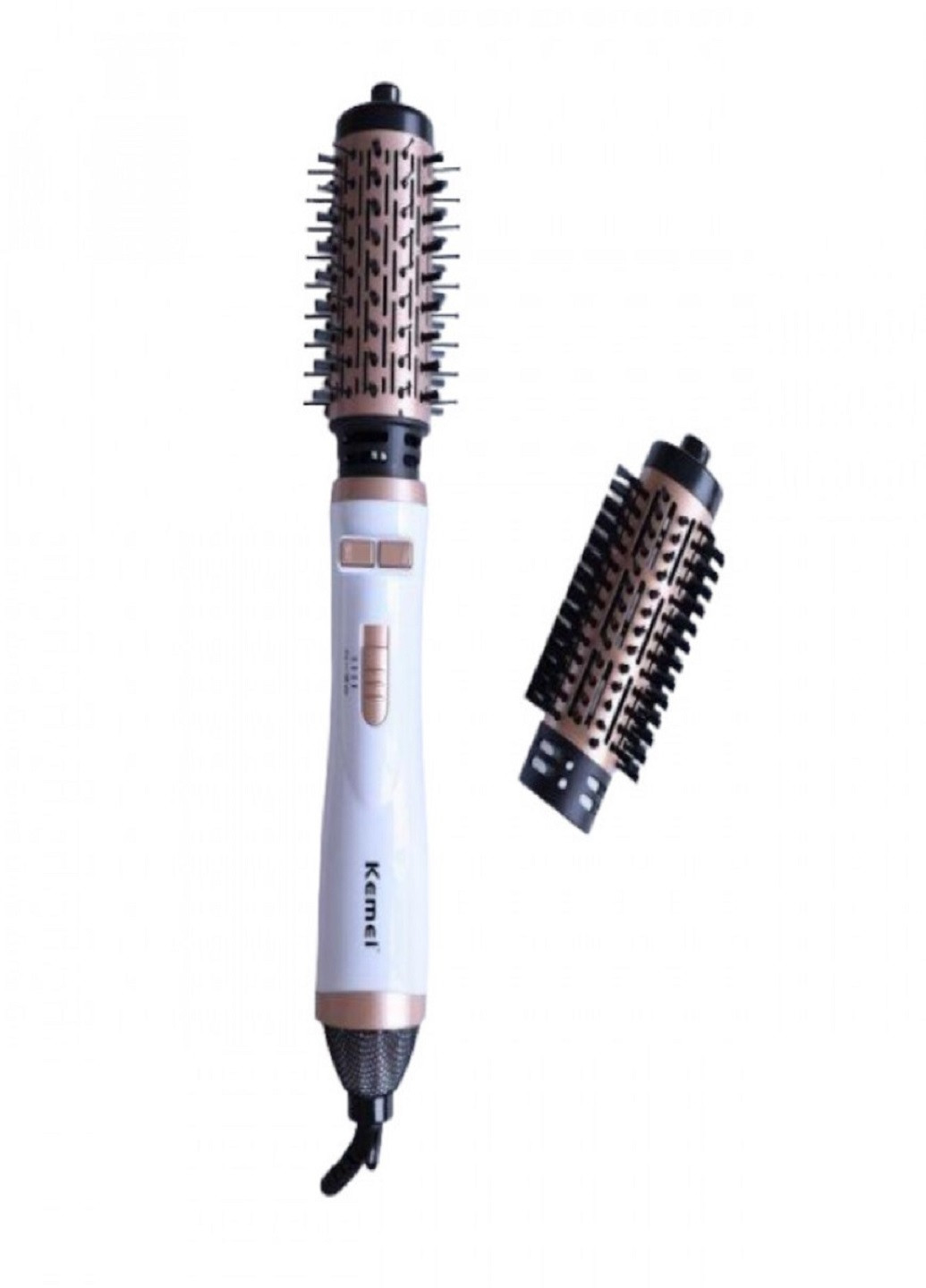 Универсальный фен расческа для укладки волос 2 в 1 KM-8020 Kemei (276975587)
