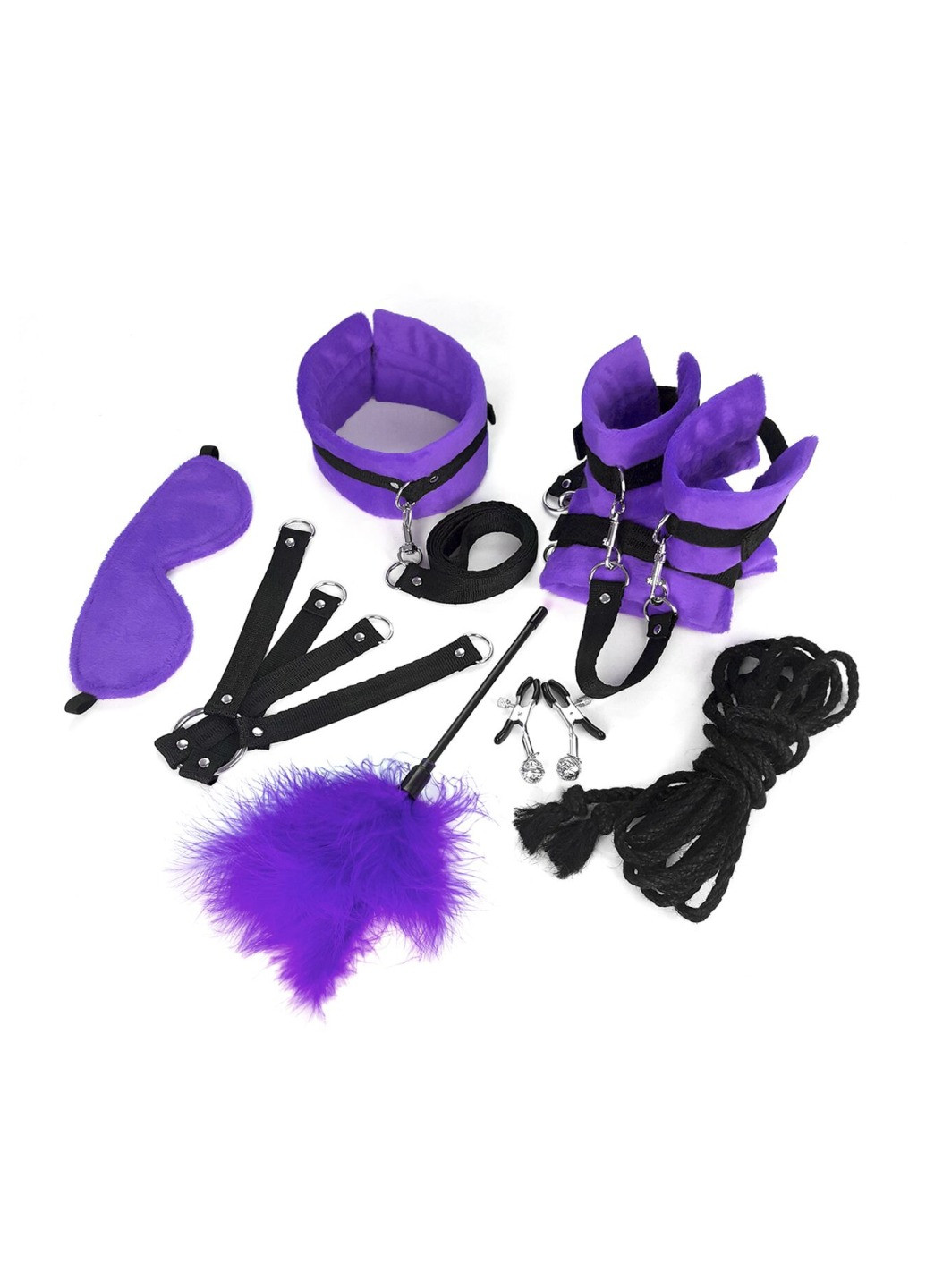 Набор БДСМ - Soft Touch BDSM Set, 9 предметов, Фиолетовый Art of Sex (276843993)