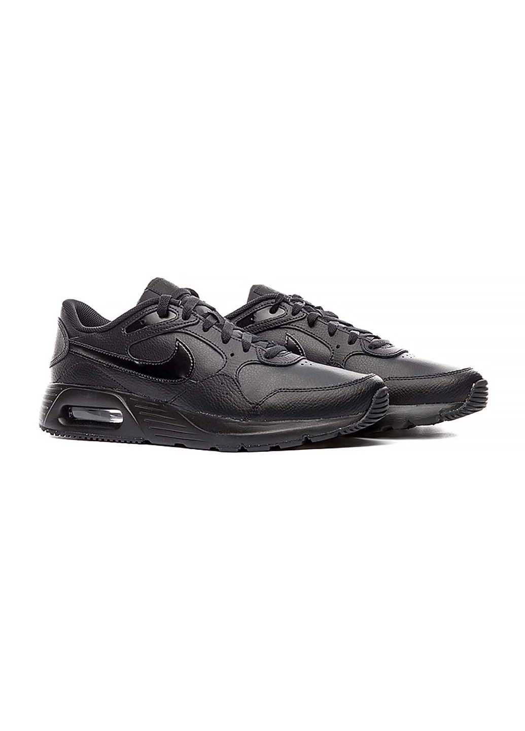 Черные демисезонные кроссовки мужские air max sc lea Nike