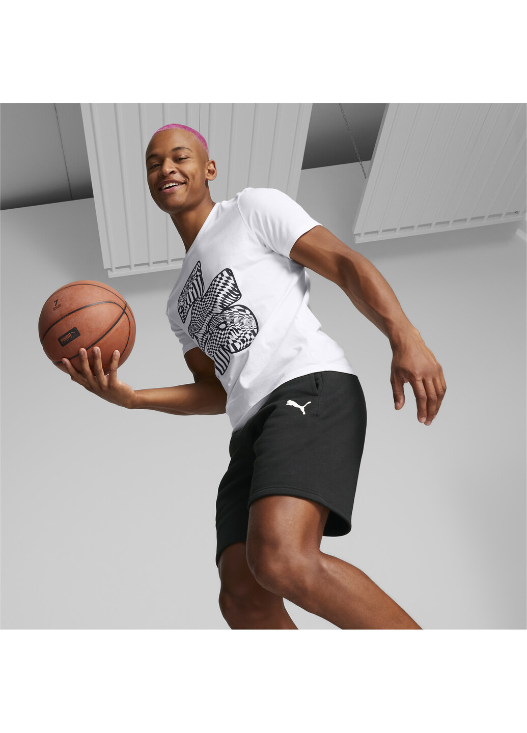 Шорты Graphic Booster Basketball Shorts Men Puma (276903677)