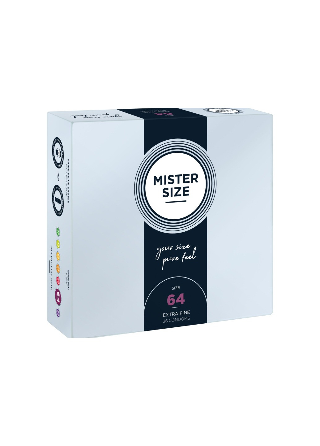Презервативы Mister Size - pure feel - 64 (36 condoms), толщина 0,05 мм No Brand (276905770)
