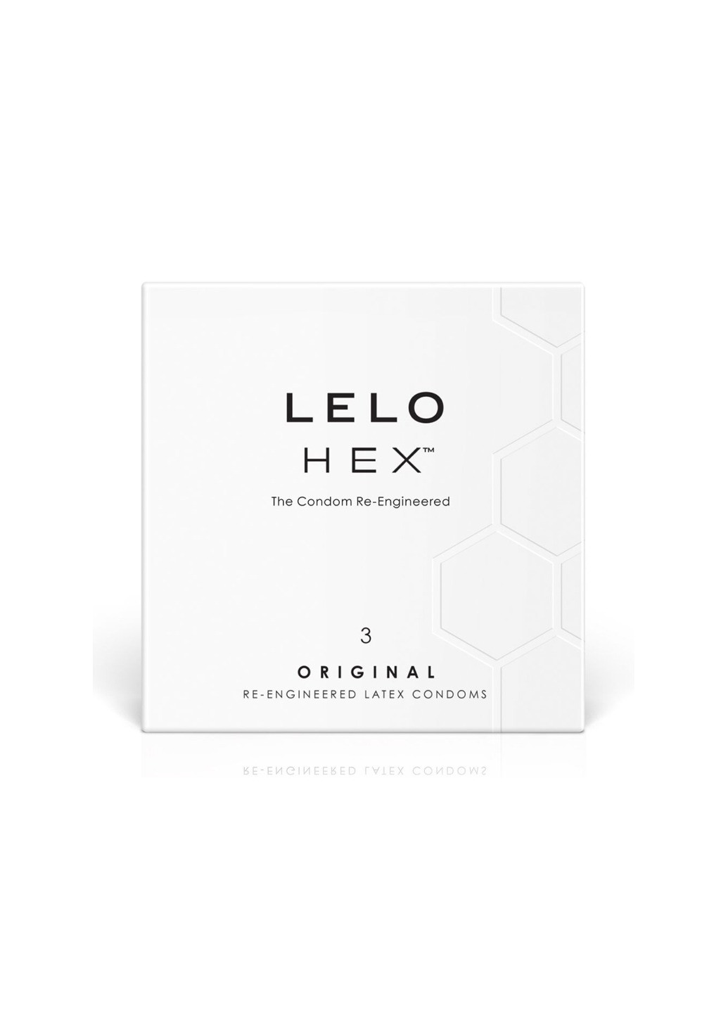 Презервативи HEX Condoms Original 3 Pack, тонкі та суперміцні Lelo (276905788)