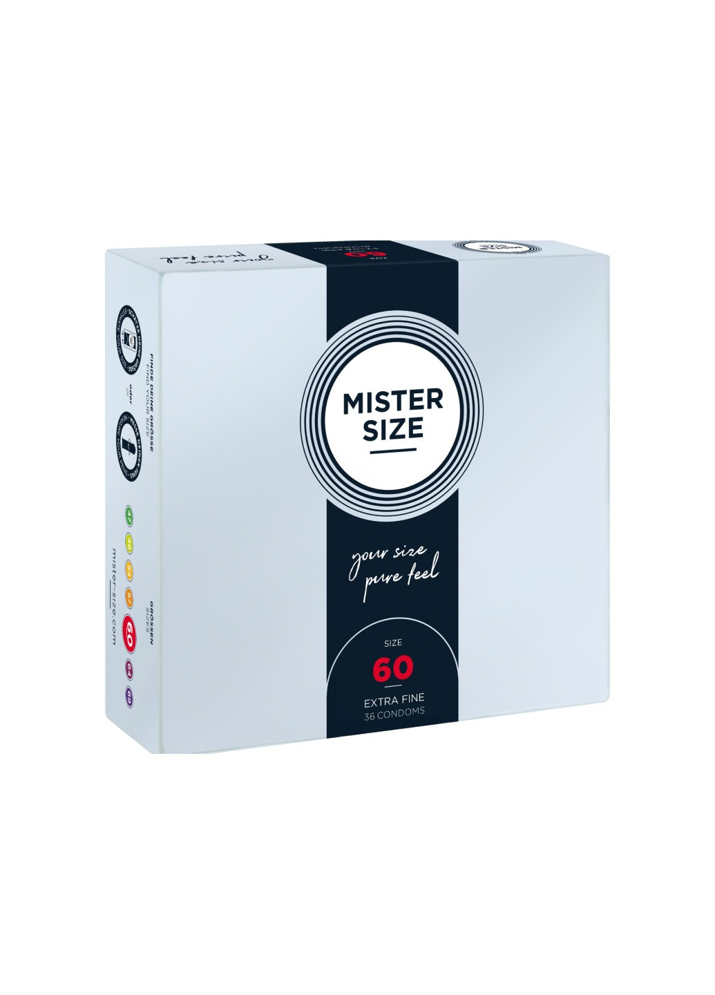 Презервативи Mister Size - pure feel - 60 (36 condoms), товщина 0,05 мм No Brand (276905768)