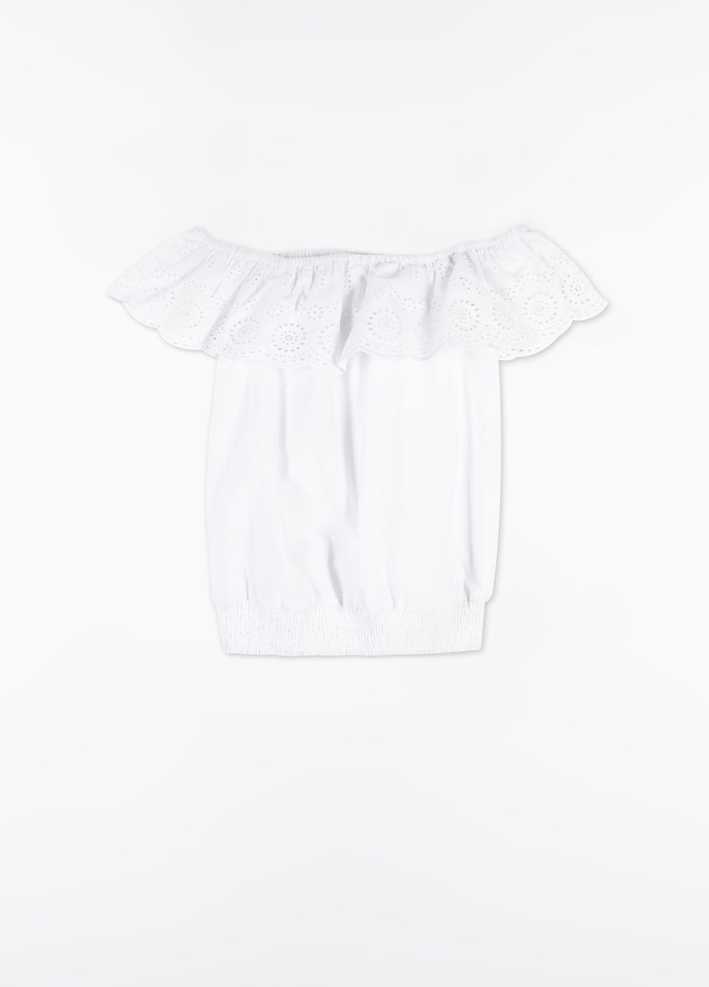 Белая блузка Coccodrillo