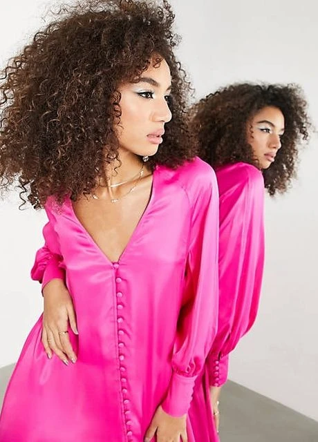 Малиновое платье Asos