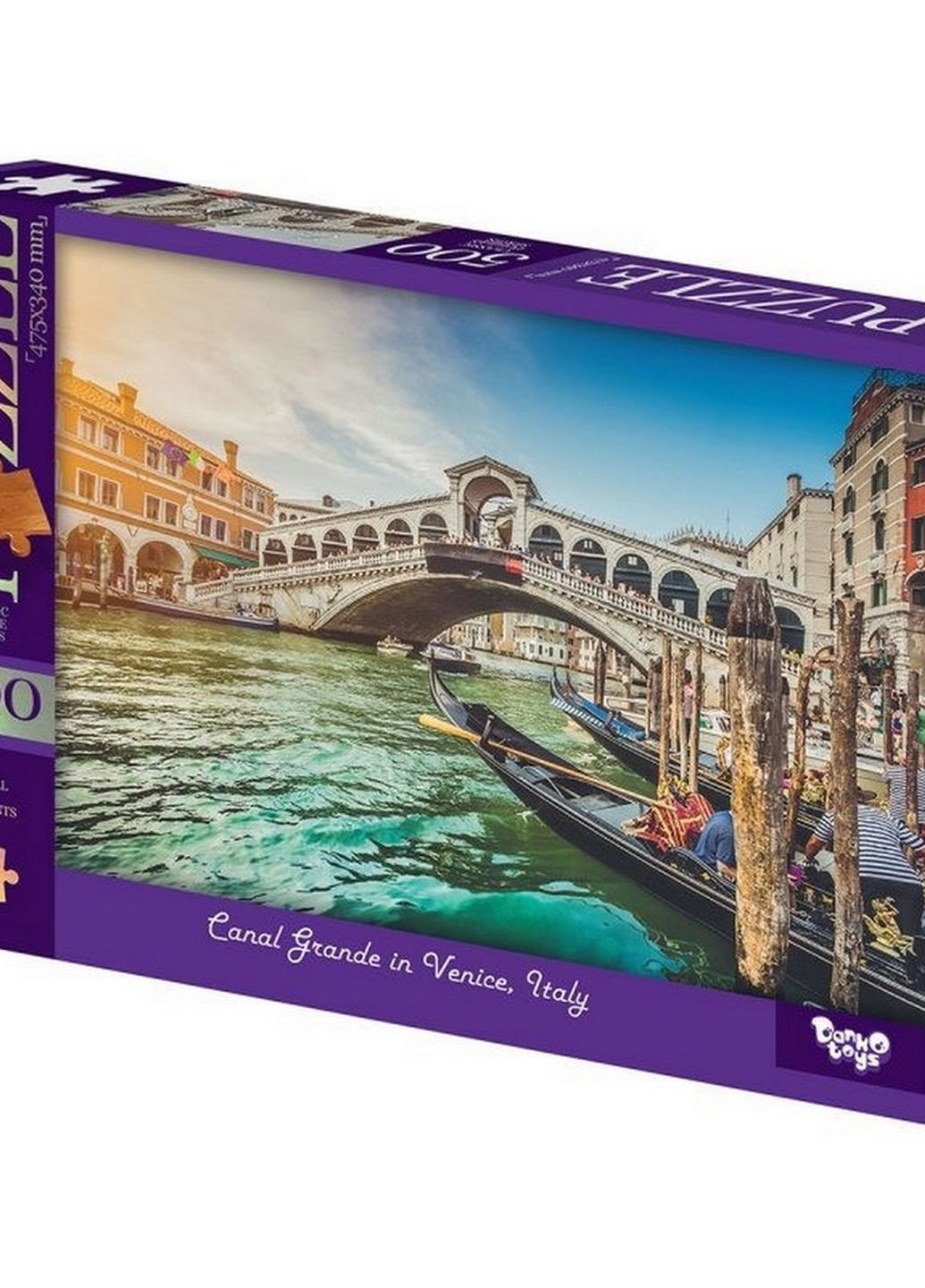 Пазли класичні "Гранд-канал у Венеції" Danko Toy C500-15-07, 500 елементів Danko Toys (276905562)