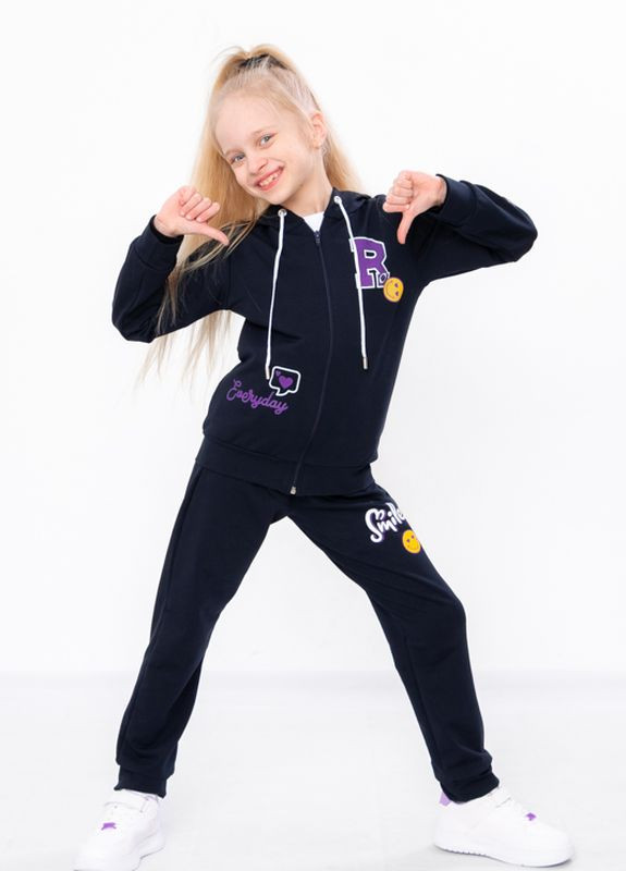 Синий демисезонный костюм для девочки Носи своє