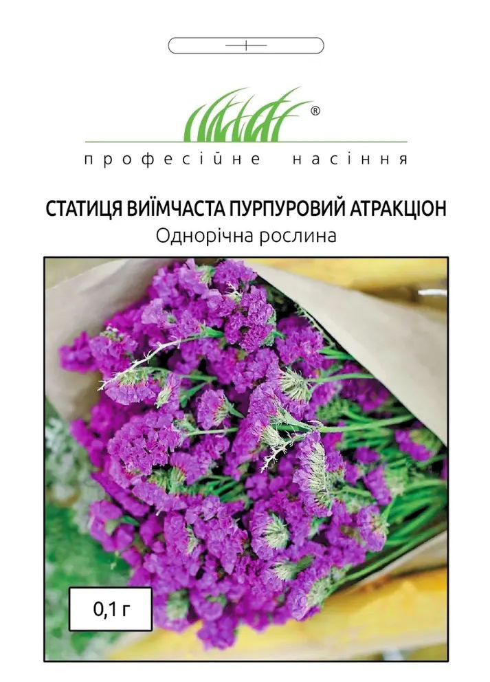 Насіння статиця Пурпуровий атракціон 0,1 г Професійне насіння (276906509)