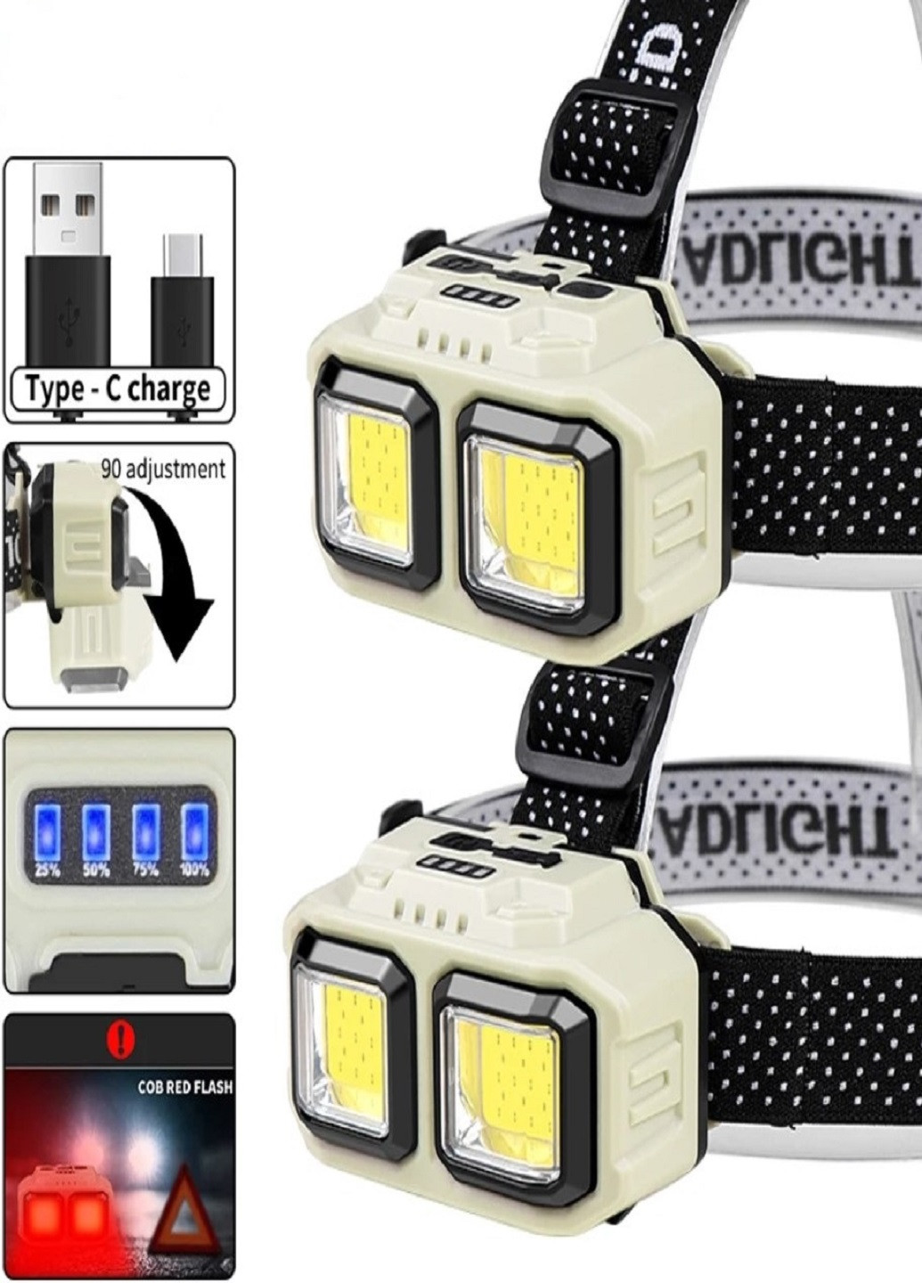 Налобный LED фонарь светодиодный аккумуляторный портативный фонарик PL-124 816S VTech (276973316)