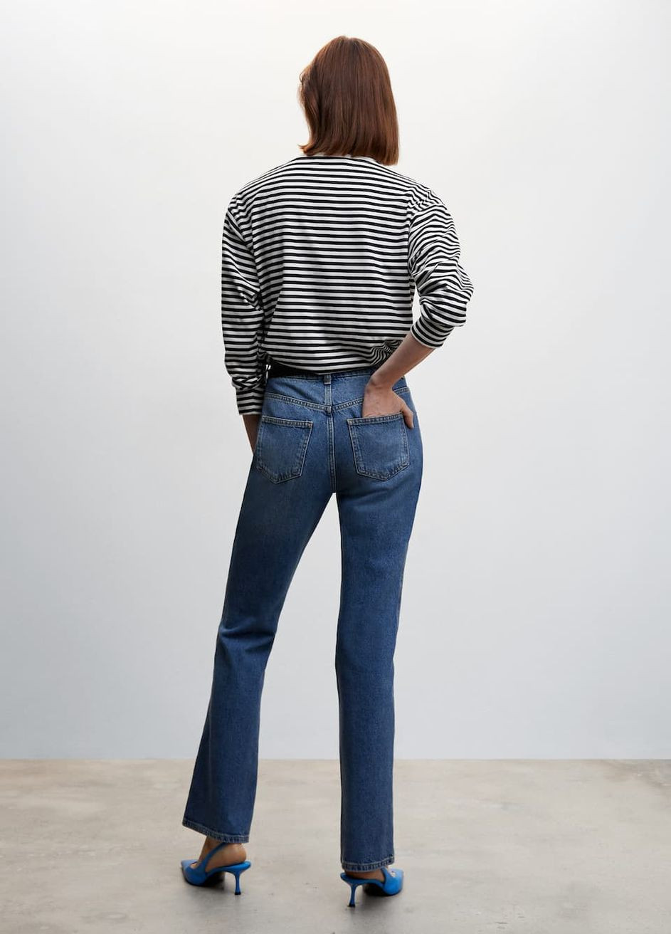 Бавовняний лонгслів у смужку Mango (276962556)