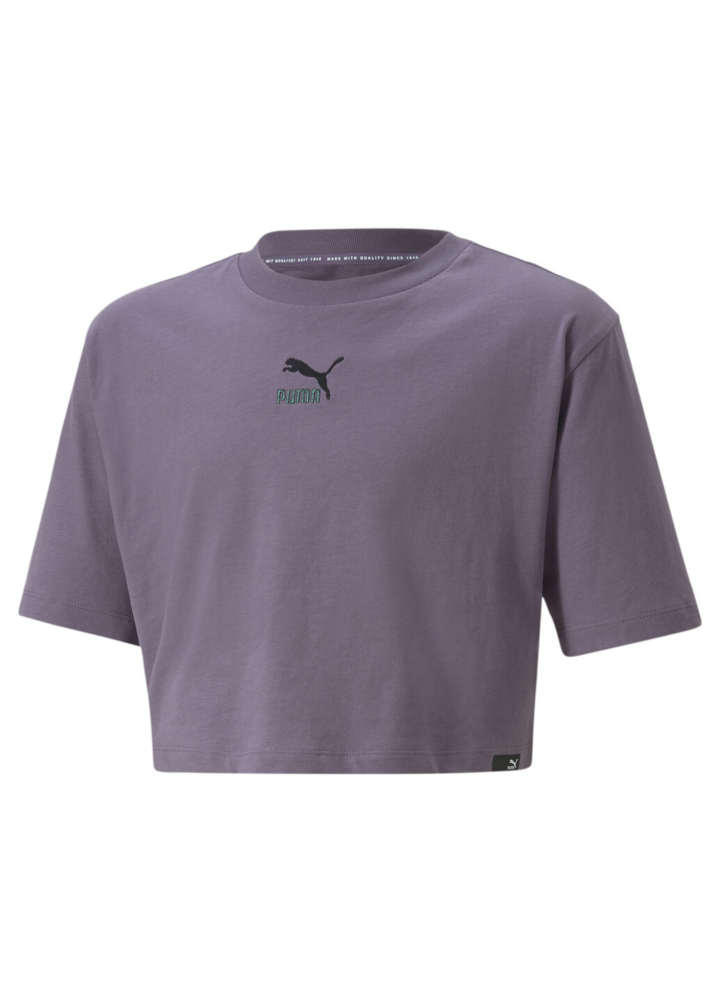 Пурпурная демисезонная детская футболка classics grl tee youth Puma