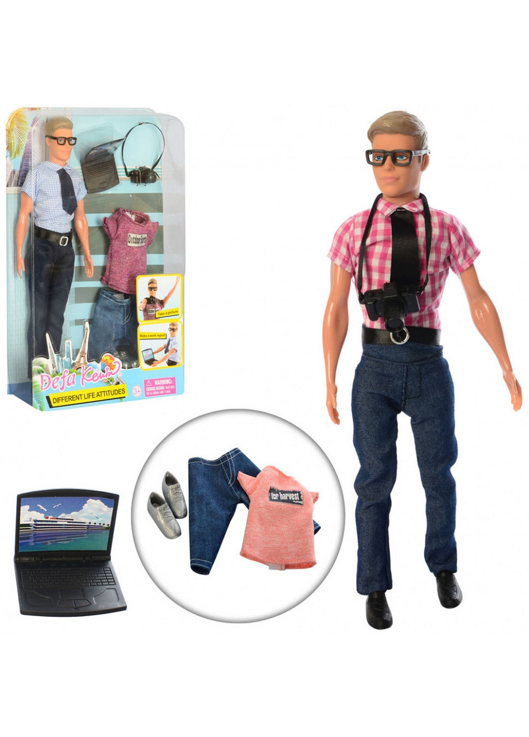 Кукла Кен с нарядом с фотоаппаратом DoDo Toys (276980041)