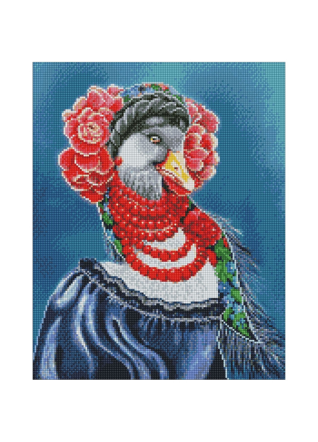 Алмазная мозаика без подрамника "Украинская гусыня" Идейка (276977576)