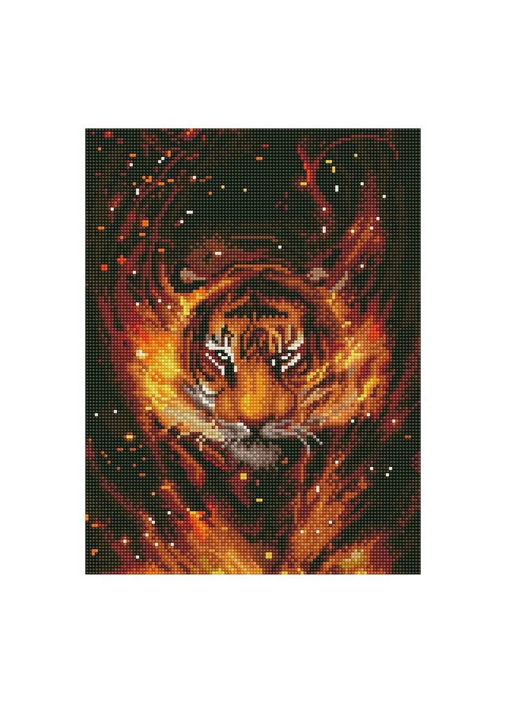 Алмазна мозаїка "Вогненний тигр" Rainbow Art (276981717)