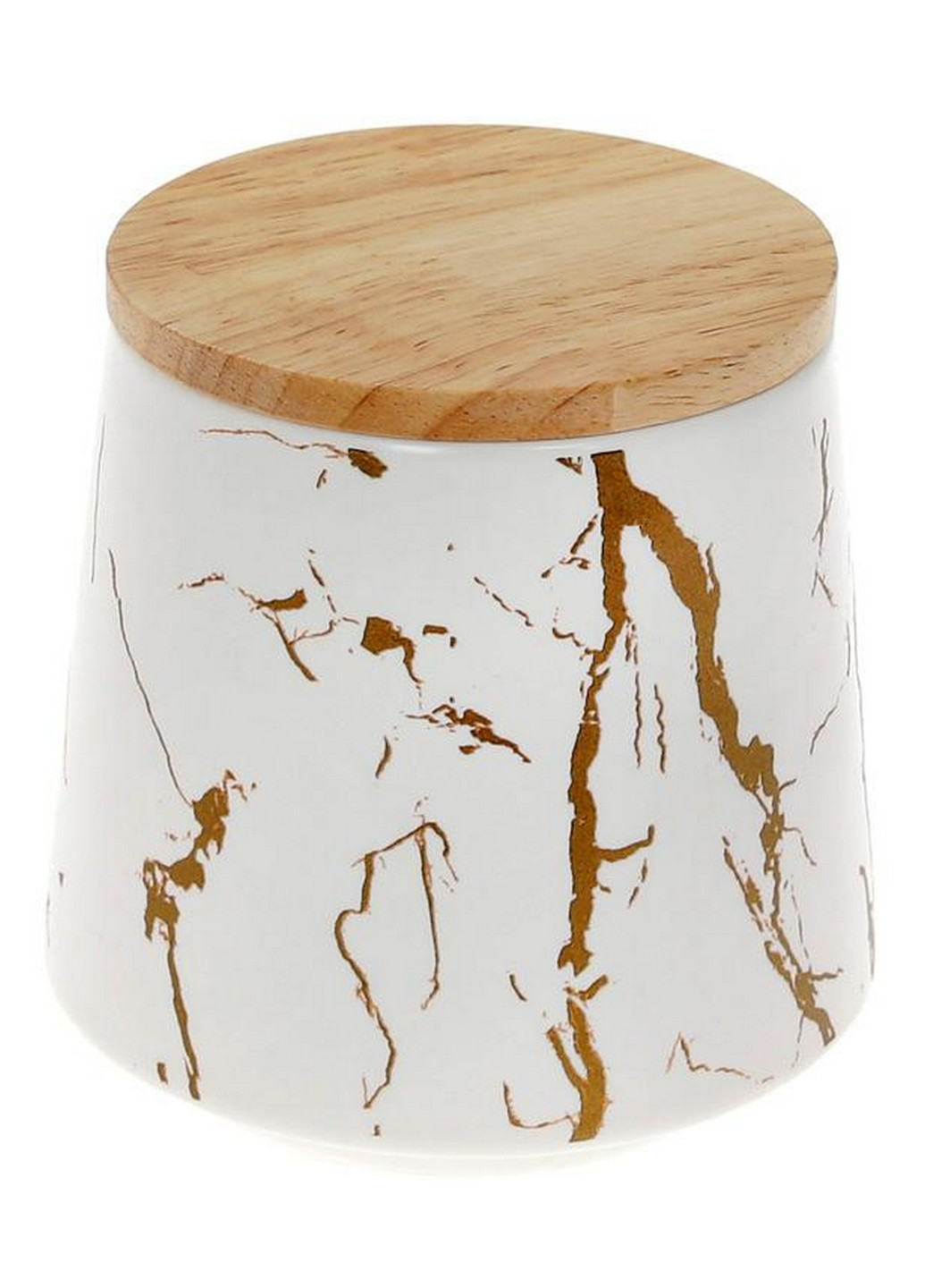 Банку порцелянова "Мармурова Розкіш", з бамбуковою кришкою Bona (276982766)