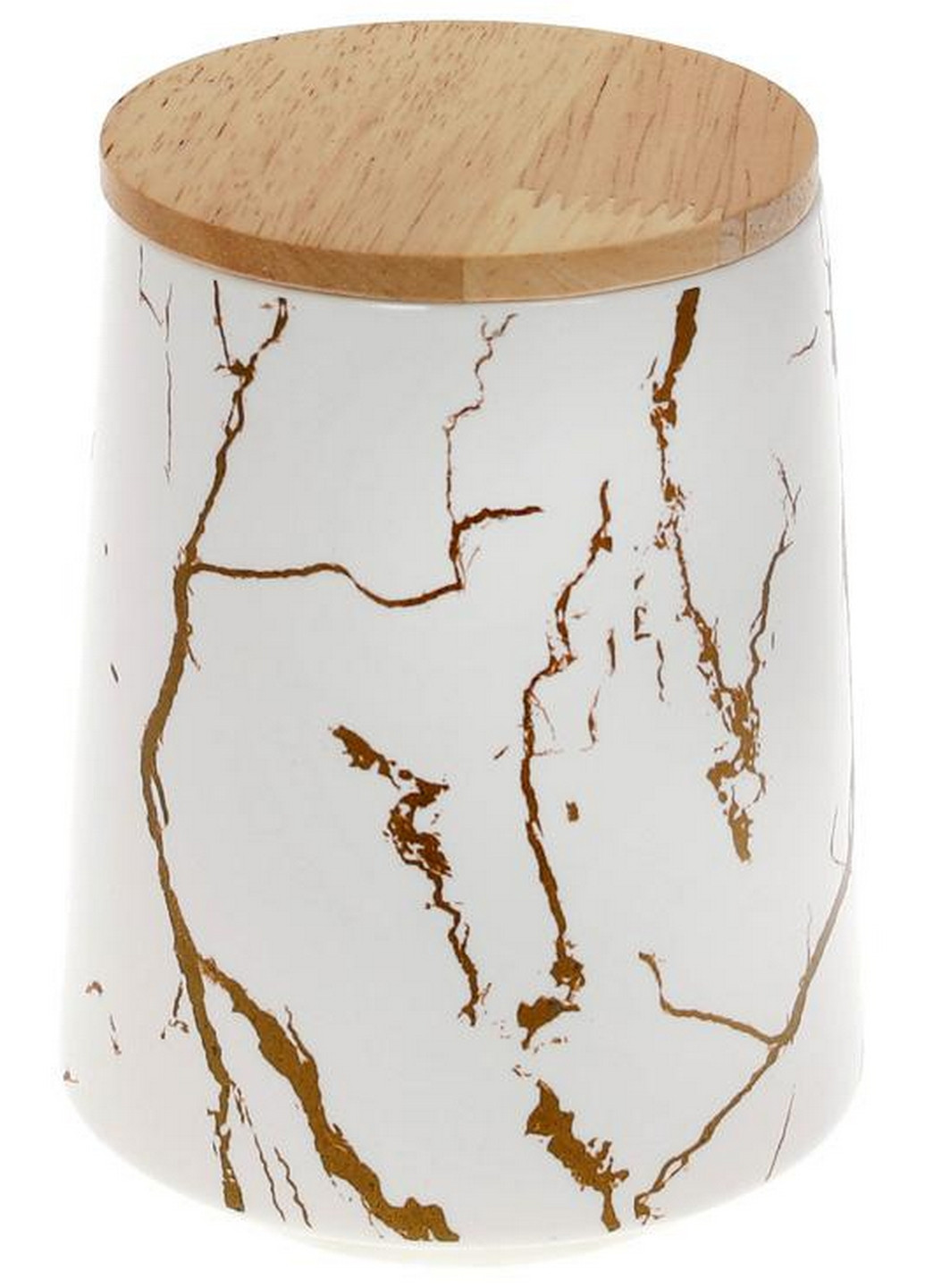 Банку порцелянова "Мармурова Розкіш", з бамбуковою кришкою Bona (276983768)