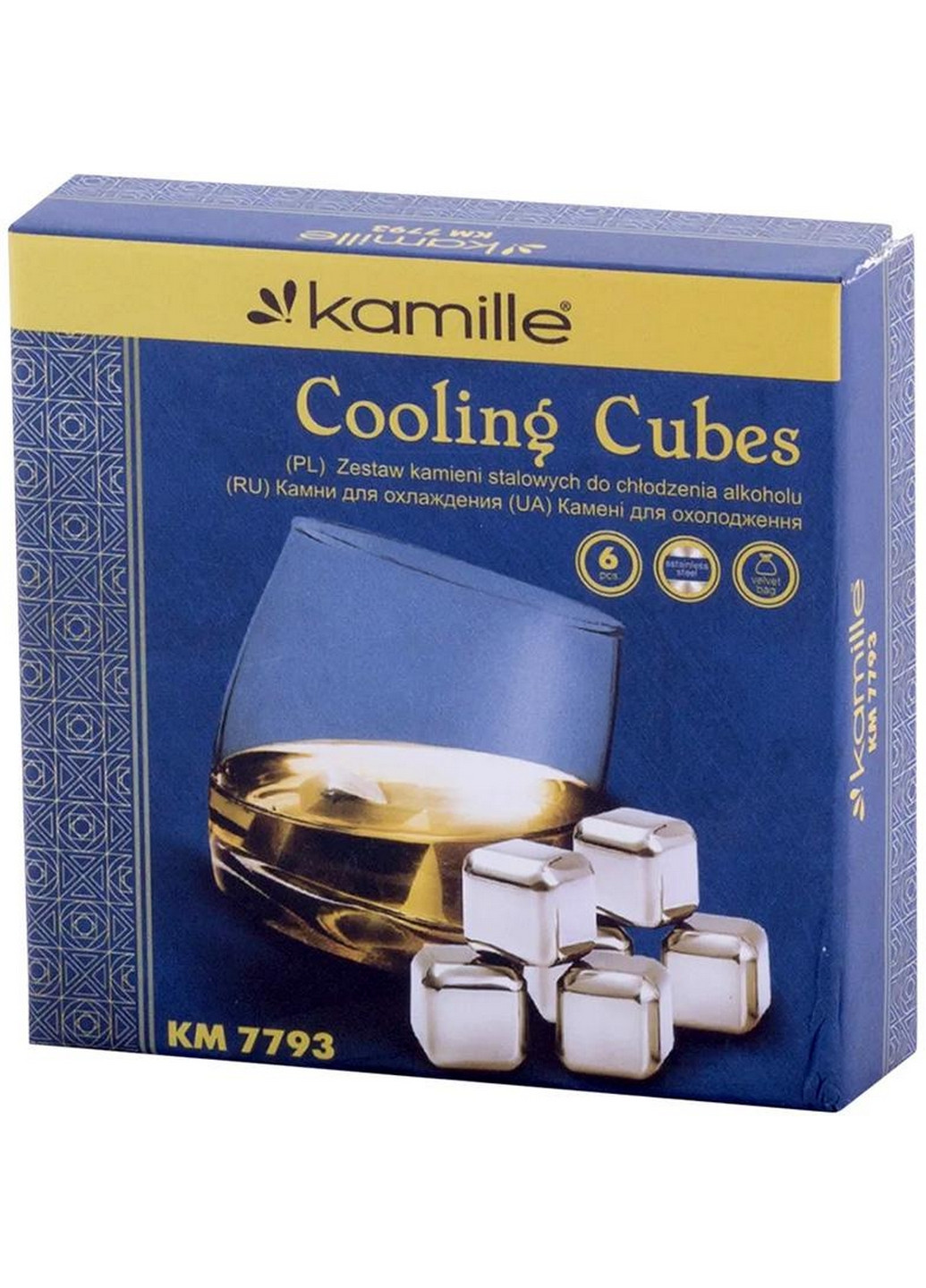 Камни для виски 6шт, охладительные кубики Kamille (276981870)