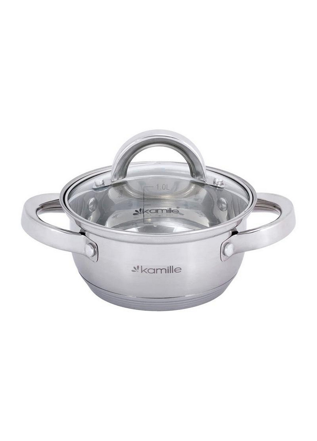 Кастрюля со стеклянной крышкой, низкая Kamille (276977852)