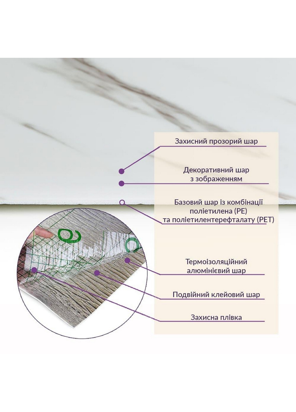 Стеновая PET плитка самоклеящаяся в рулоне Sticker Wall (276982413)