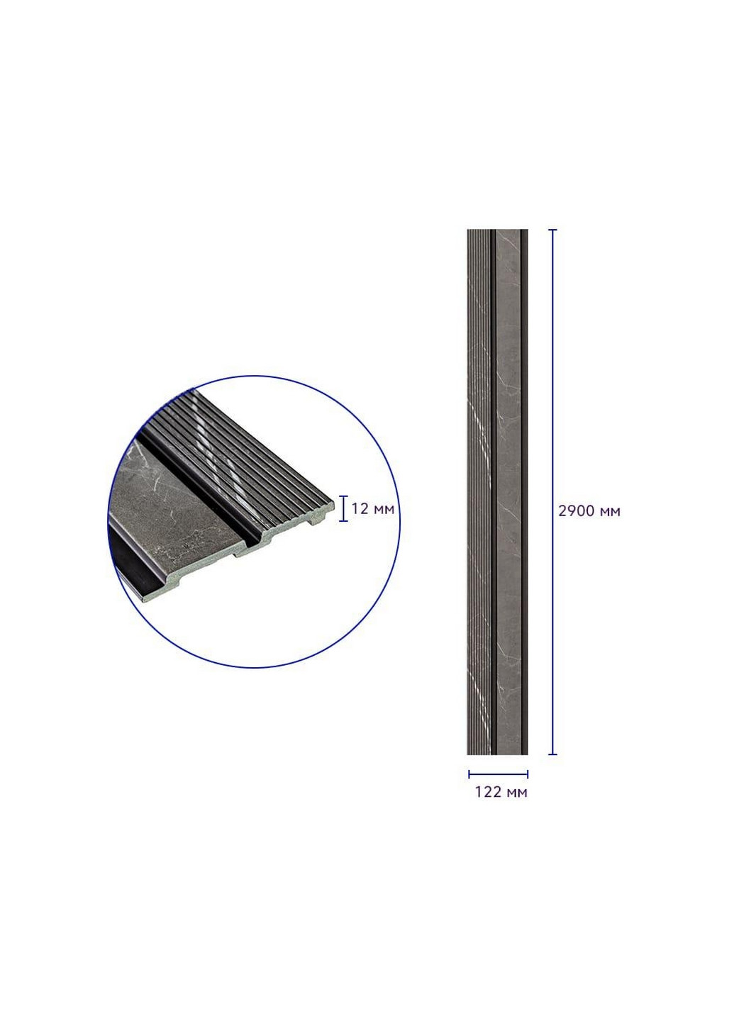 PS декоративная рейка Sticker Wall (276980113)