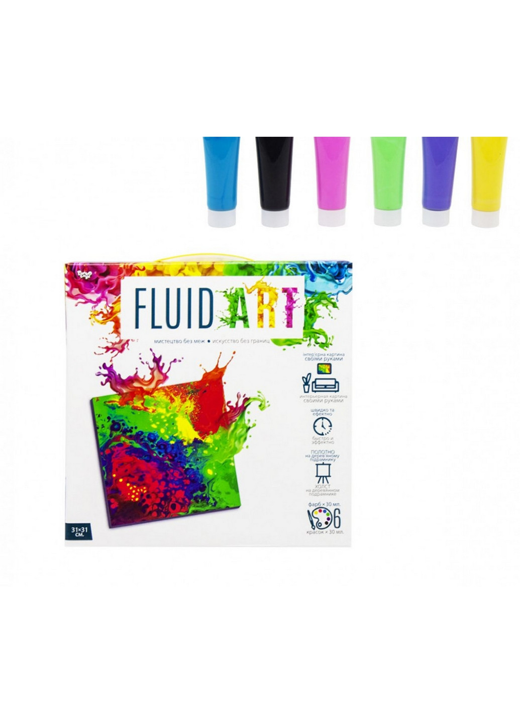 Набір творчої творчості "Fluid ART", 5 видів Danko Toys (276983850)