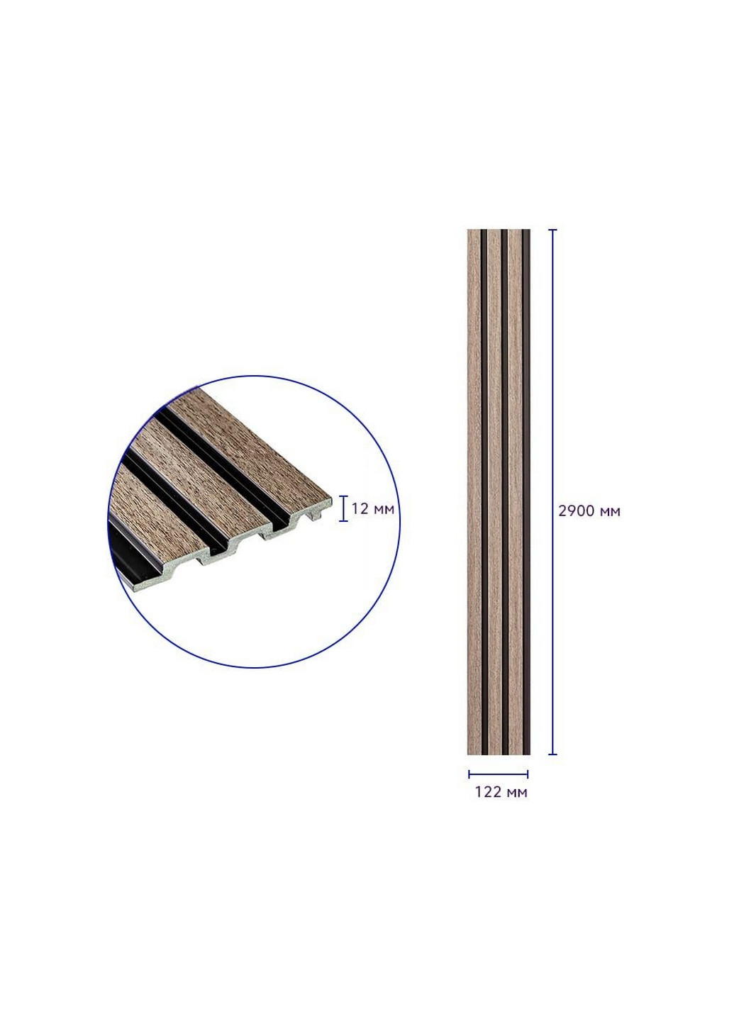 PS декоративная рейка Sticker Wall (276981114)