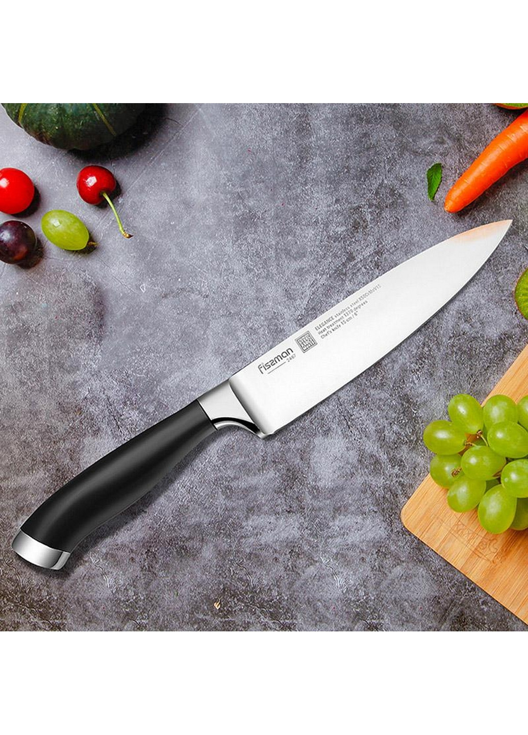Нож поварской Elegance из нержавеющей стали Fissman (276977919)